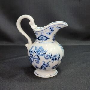 Vintage Blue Danube Creamer/Syrup Pitcher Small Onion Pattern Discontinued